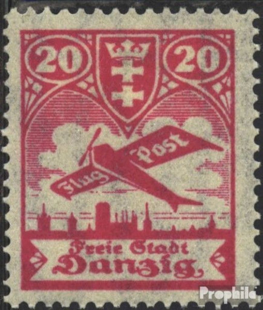 Briefmarken Danzig 1924 Mi 203 gestempelt Flugpost