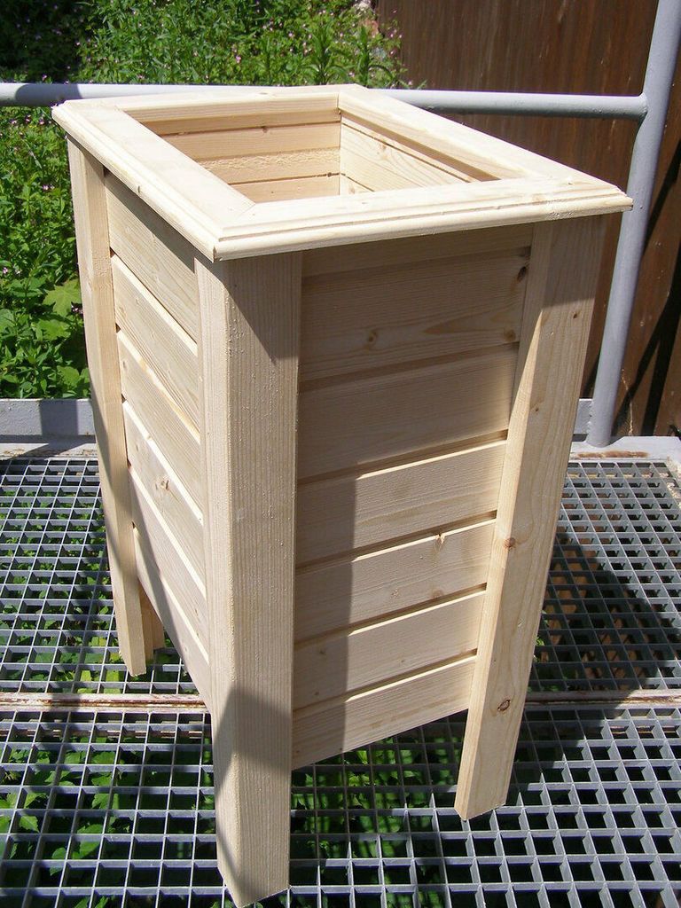 Hochwertiger Classic unbehandelt Außenmaße 50 x 50 x 26 cm Blumenkasten Hochbeet Pflanztrog Nr. PK - REAL-2813