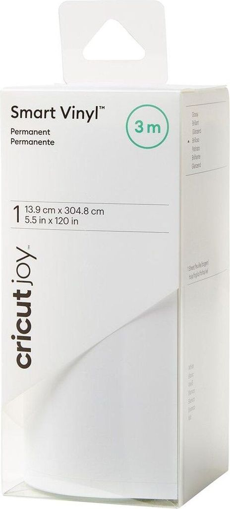Cricut Joy | Smart Vinyl  Permanente Vorteilsrolle Weiß Produktbild 