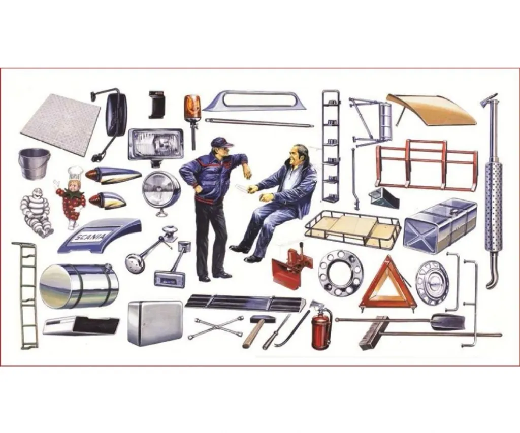Accessoires de Camion Italeri 1:24 Multi-Détails Kit de Modélisme Pro