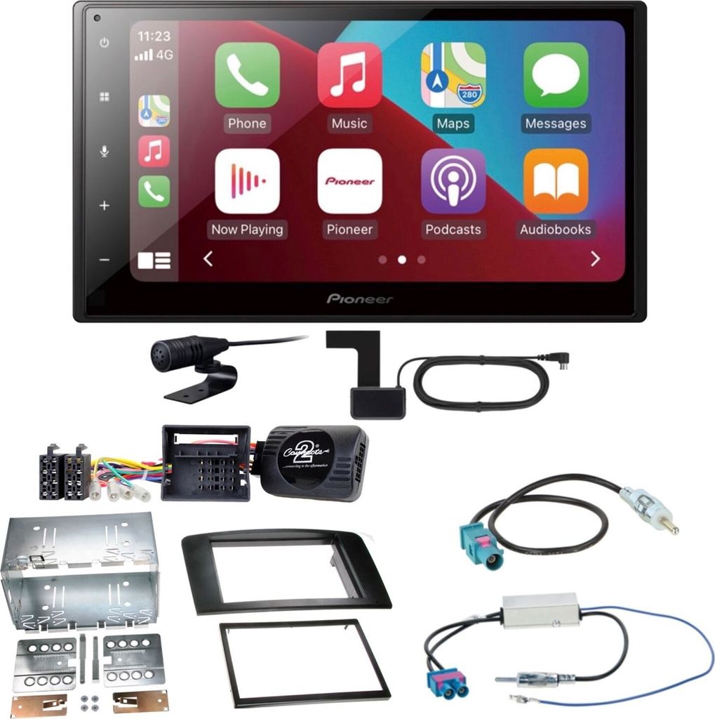 Pioneer SPH-DA160DAB DAB+ CarPlay Android Auto Einbauset für Mercedes ML W164
