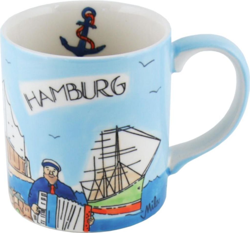 Mila Keramik Städte-Becher Hamburg Shanty