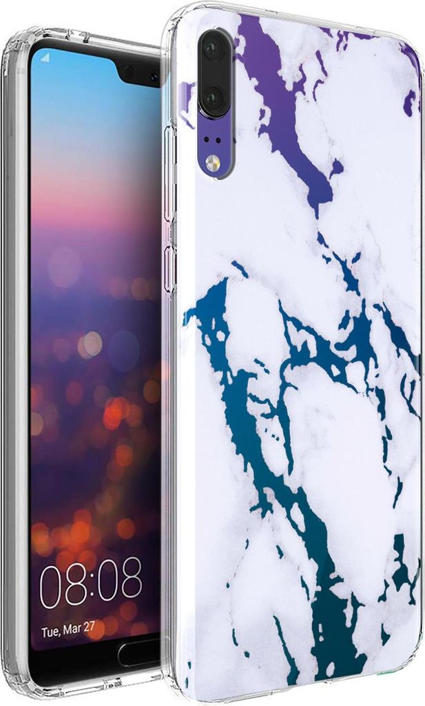 Motiv TPU Cover für Huawei P20 Hülle Silikon Case mit Muster Handy Schutzhülle