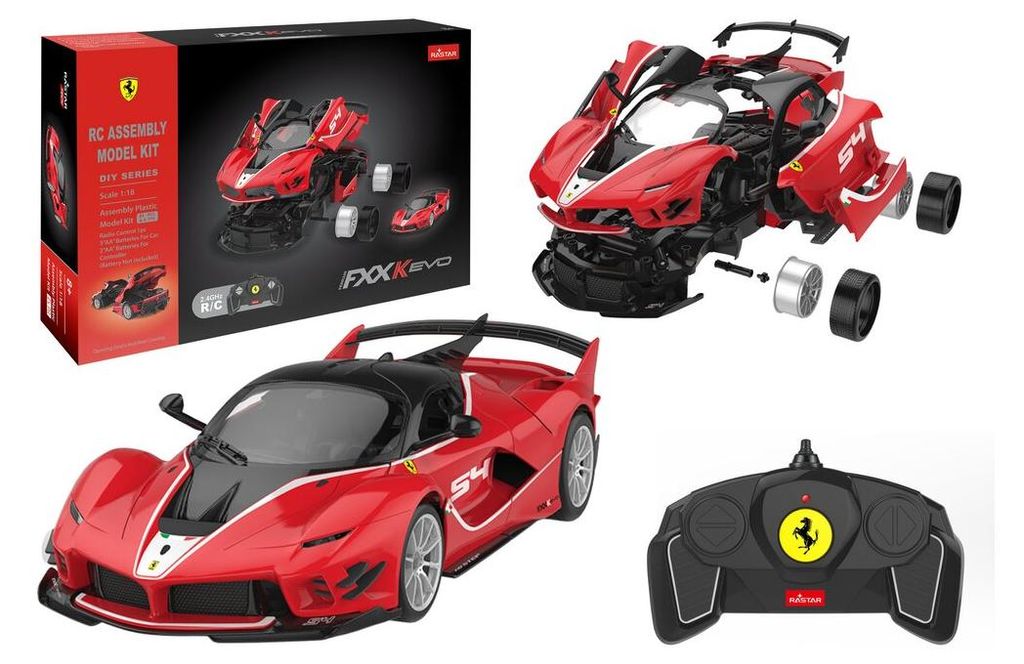Bausteine ??Auto RC Rastar 1:18 Ferrari FXXK EVO Rot 88