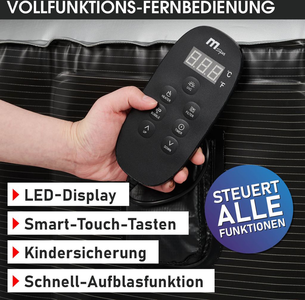BRAST Whirlpool aufblasbar MSpa Starry mit LED-Beleuchtung Produktbild 8