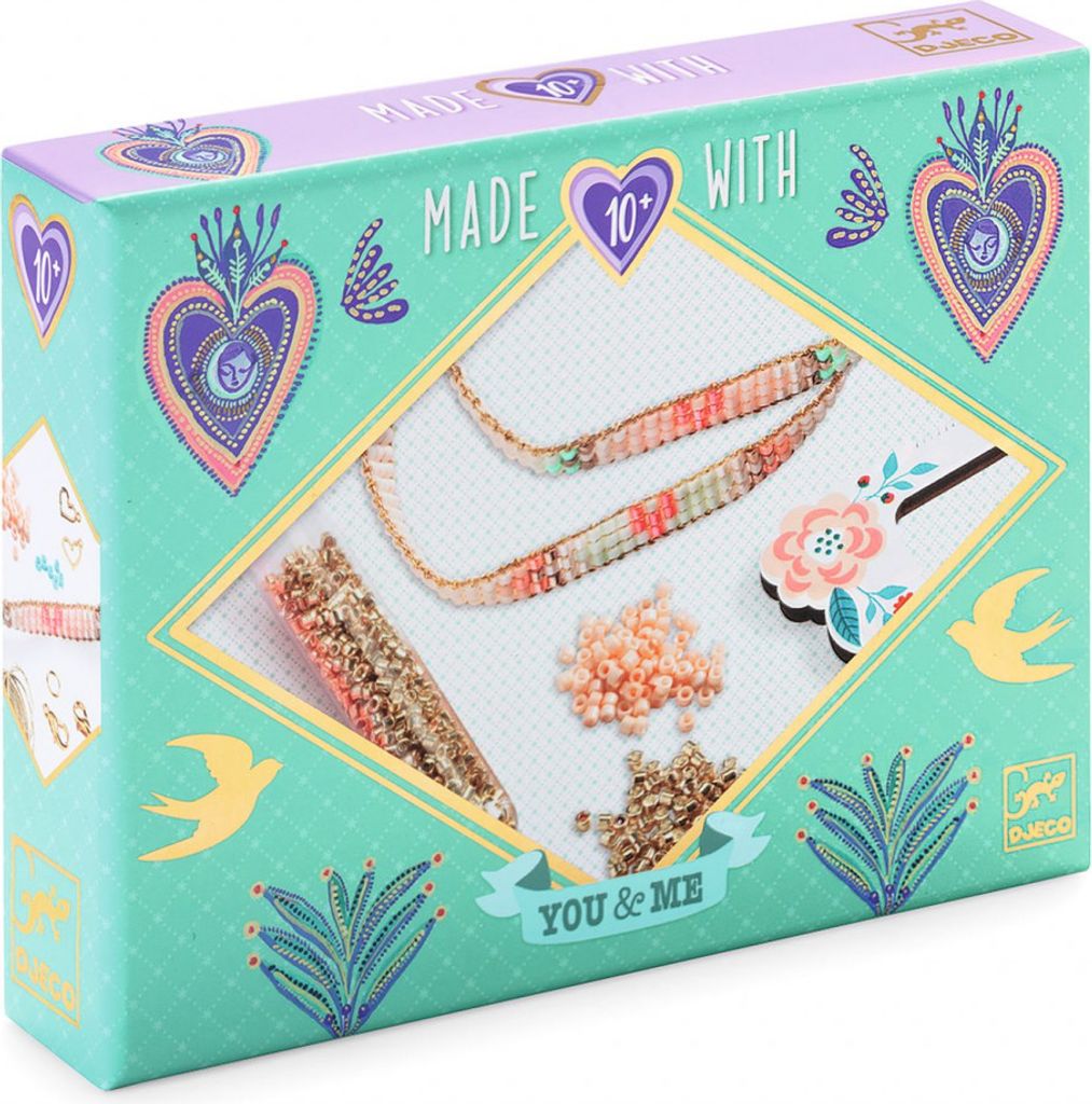 Kreative Spielarmbänder mit gewebten Perlen Miyuki, Djeco Produktbild 