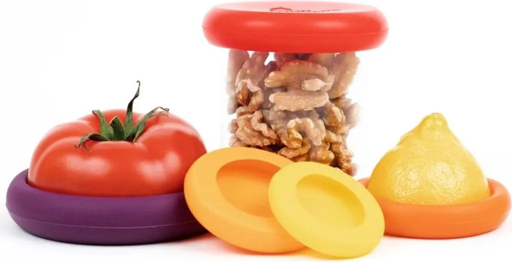 Couvercle en Silicone Alimentaire pour Conservation Fruits et Légumes Lot 5