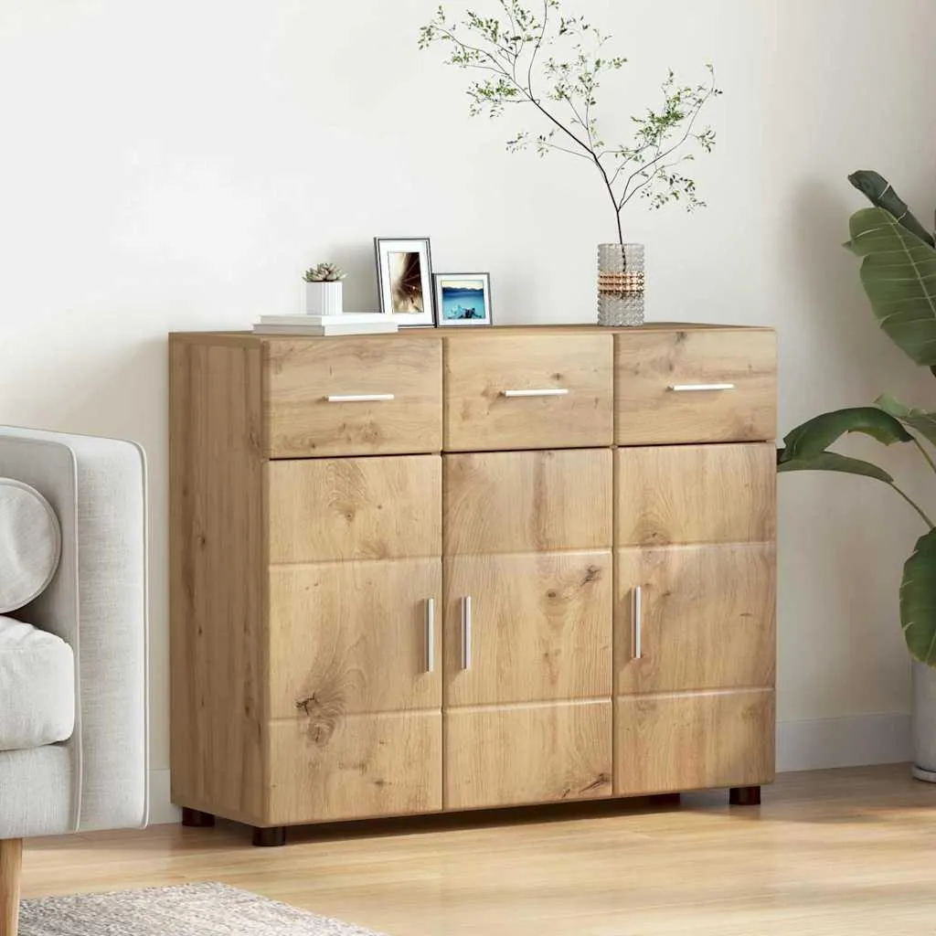 Maison Exclusive - Credenza con ripiano FLORIN Rovere Artisan 88,5 x 30,5 x 73 cm