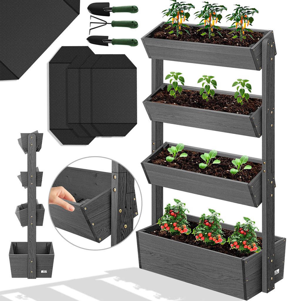 KESSER® Hochbeet mit Etagen Premium Blumenkasten Produktbild 
