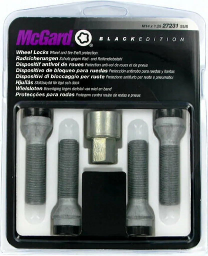 Vis coniques A250 Black-Edition - Kit de 4 pour installation de jantes
