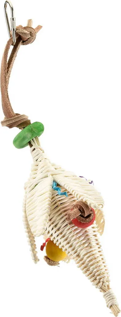Zig Zag Bird Toy | Gioco in Legno e Carta per Piccoli Pappagalli