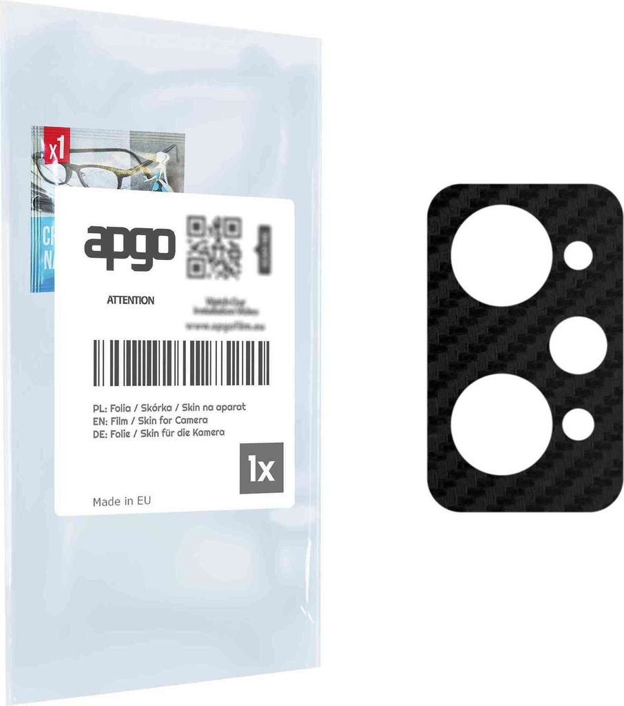 apgo Objektivschutz-Folie, Kameraschutz kompatibel mit Realme Q5 Pro, Carbon-Imitation, Rückseite Schutzfolie für Kamera-Insel, Hinten Folie, kra...