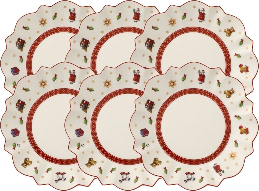 Villeroy & Boch Toy's Delight Brotteller weiss 17 cm Set6