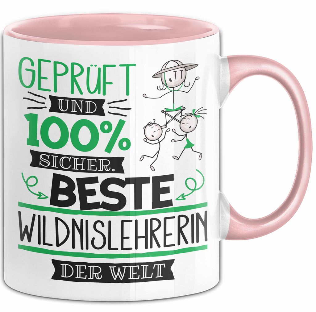 Beste Wildnislehrerin Der Welt Tasse Geschenk für Eine Wildnislehrerin Und Sicher Geschenkidee Geburtstag Weihnachten (Rosa)