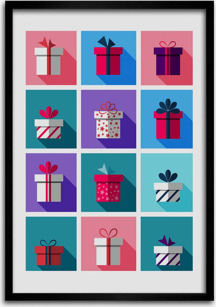 Bild - Bilderrahmen - 50 cm x 70 cm - MDF - Rahmen - Wandkunst Geschenke