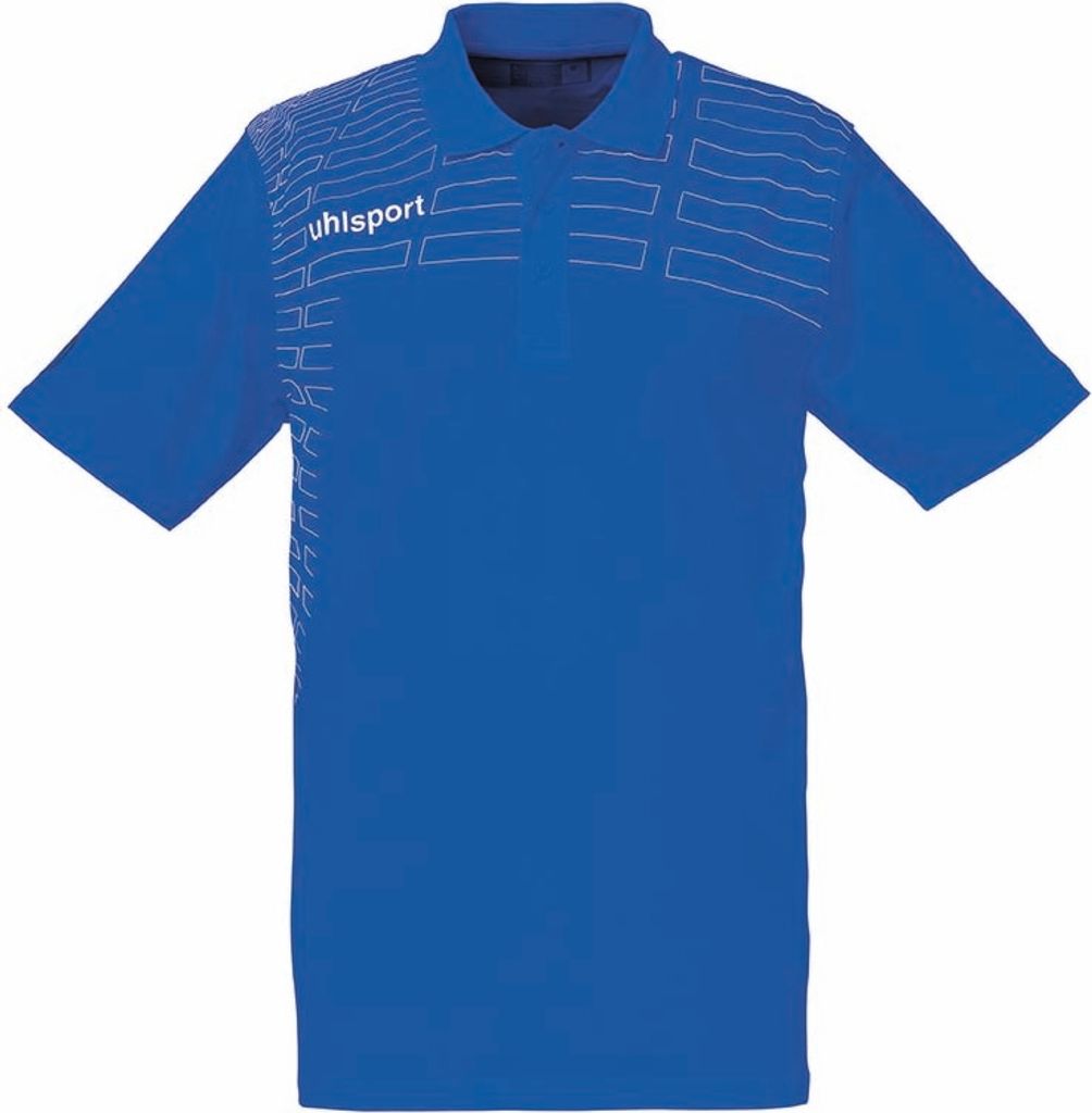 Uhlsport Match Polo Shirt - blau/weiß- Größe: XXL, 100211406