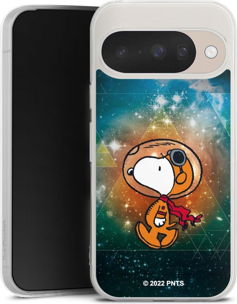 DeinDesign Handyhülle für Google Pixel 10 Pro Silikon Hülle Case Smartphone Schutzhülle Astronaut Offizielles Lizenzprodukt Snoopy