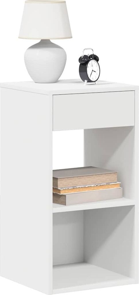 Maison Exclusive - Nachttische mit Schublade 2 Stk. Weiß 35x34x66,5 cm