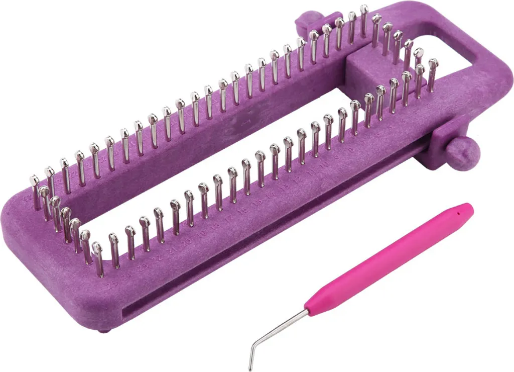 Planche à tricoter pour chaussettes et bonnets avec cadre de tissage manuel