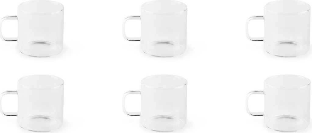 Excelsa Set mit 6 Espressotassen Essential Glas 14 cl Durchsichtig