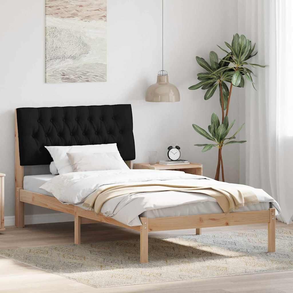 Maison Exclusive - Bettgestell mit gepolstertem Kopfteil Braun 100 x 200 cm