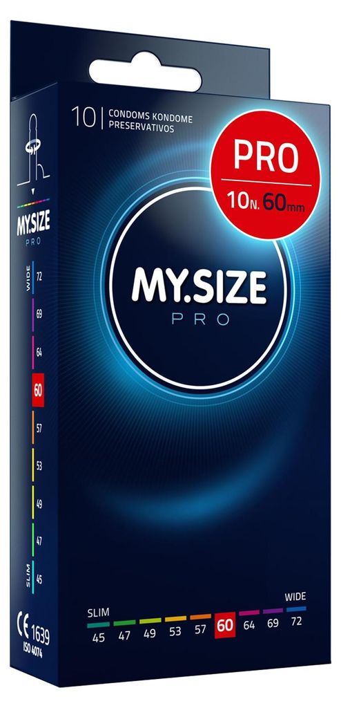 MY.SIZE PRO Preservativi Elite taglia 5, 60 mm, XXL, 10 Immagine del prodotto 