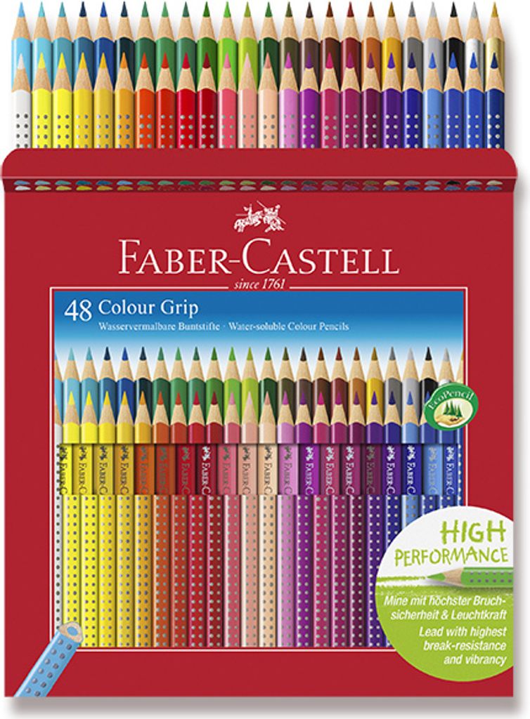 FABER-CASTELL Dreikant Buntstifte Colour GRIP 48er Etui Produktbild 6