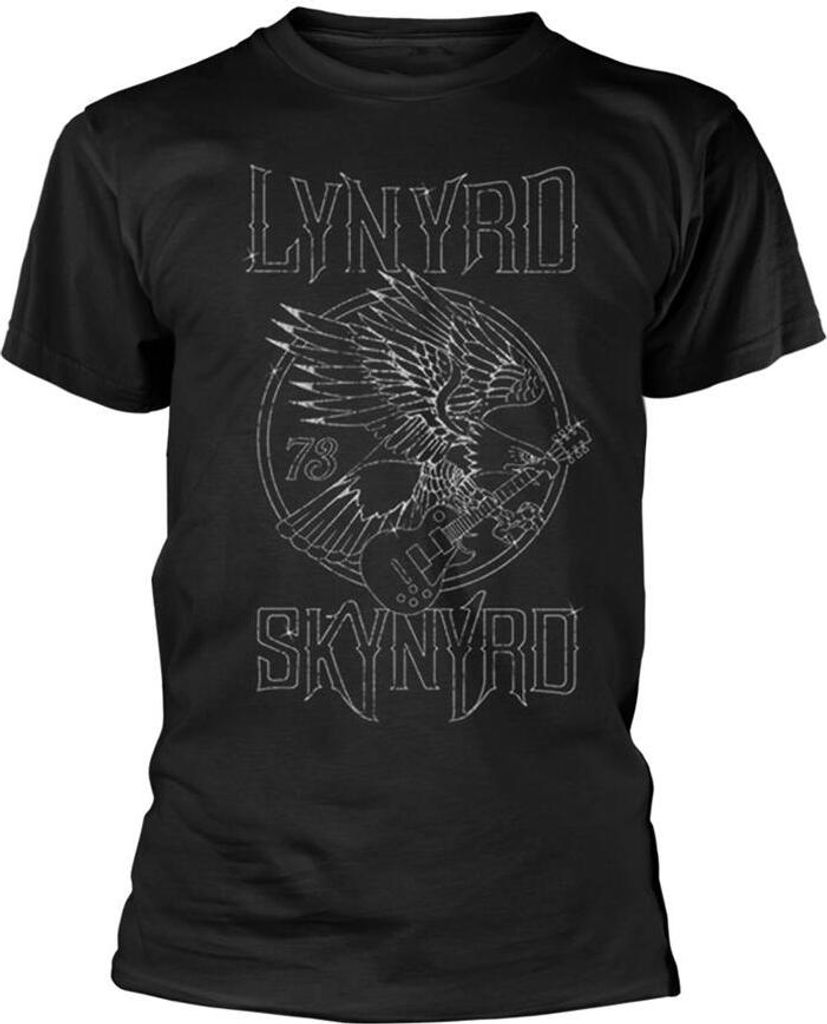 Lynyrd Skynyrd - "73 Eagle Guitar" T-Shirt für Herren/Damen Uni PH4257 (L) (Schwarz)