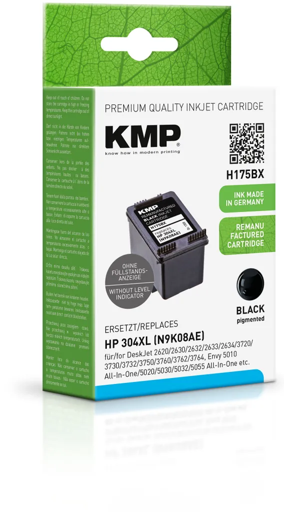 Cartuccia KMP H175BX Nero Compatibile HP 304XL per Deskjet e Envy
