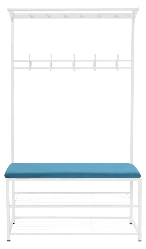 Vestiaire d'entrée complet avec porte-manteau et rangement chaussures
