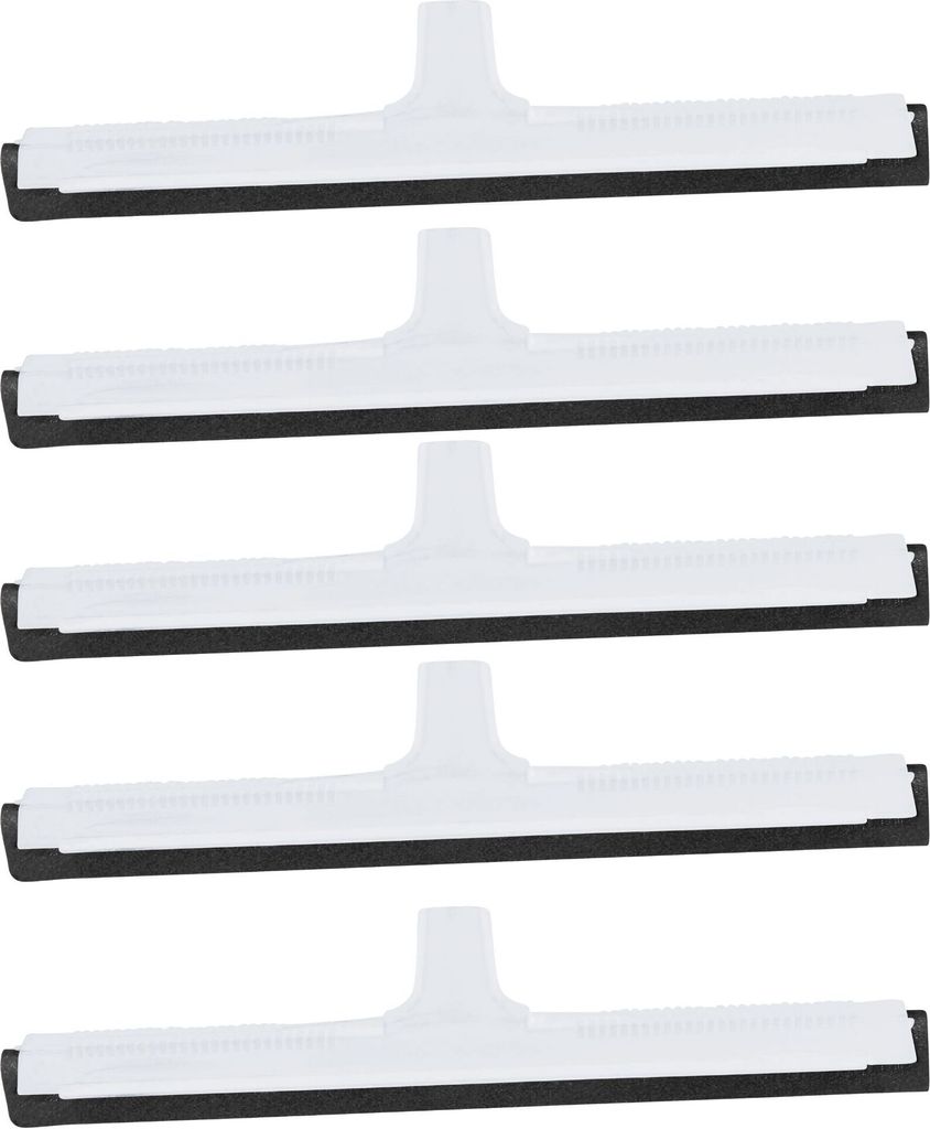 Novaliv 5x Badabzieher Kunststoff 43 cm Dusche Wasser Abzieher Schieber für Boden Wasserabzieher Terasse Boden I Badabzieher DuscheXXL breit Flies...