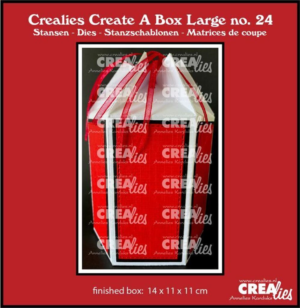 Crealies Create A Box Large no. 24 Sechseck Box