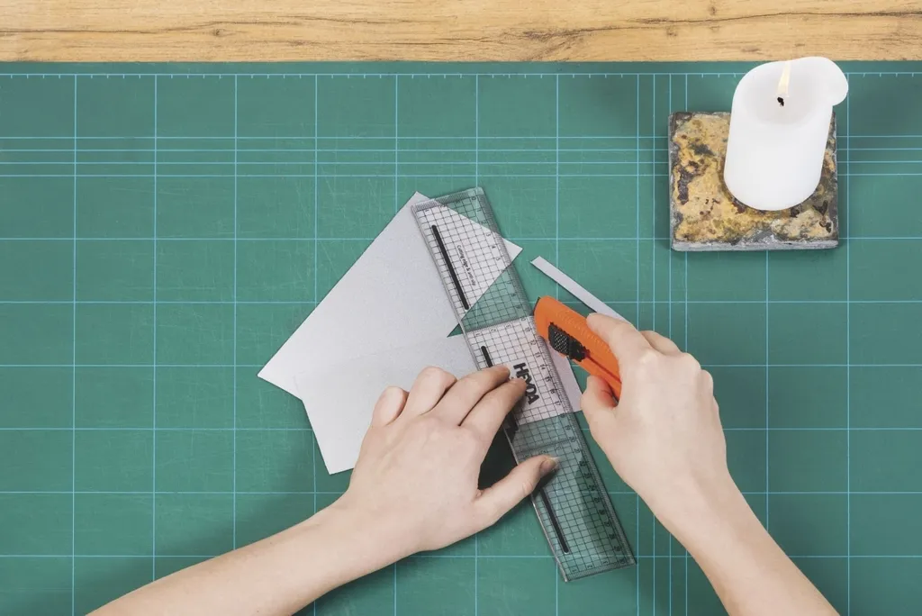 Decorazioni Candele Blu: Set 6 Fogli Cera Knorr Prandell 17.5x8