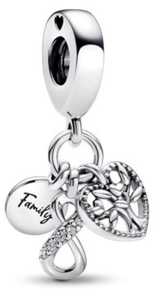 Charm famille argent 925 : évitez le ternissement avec ce pendentif
