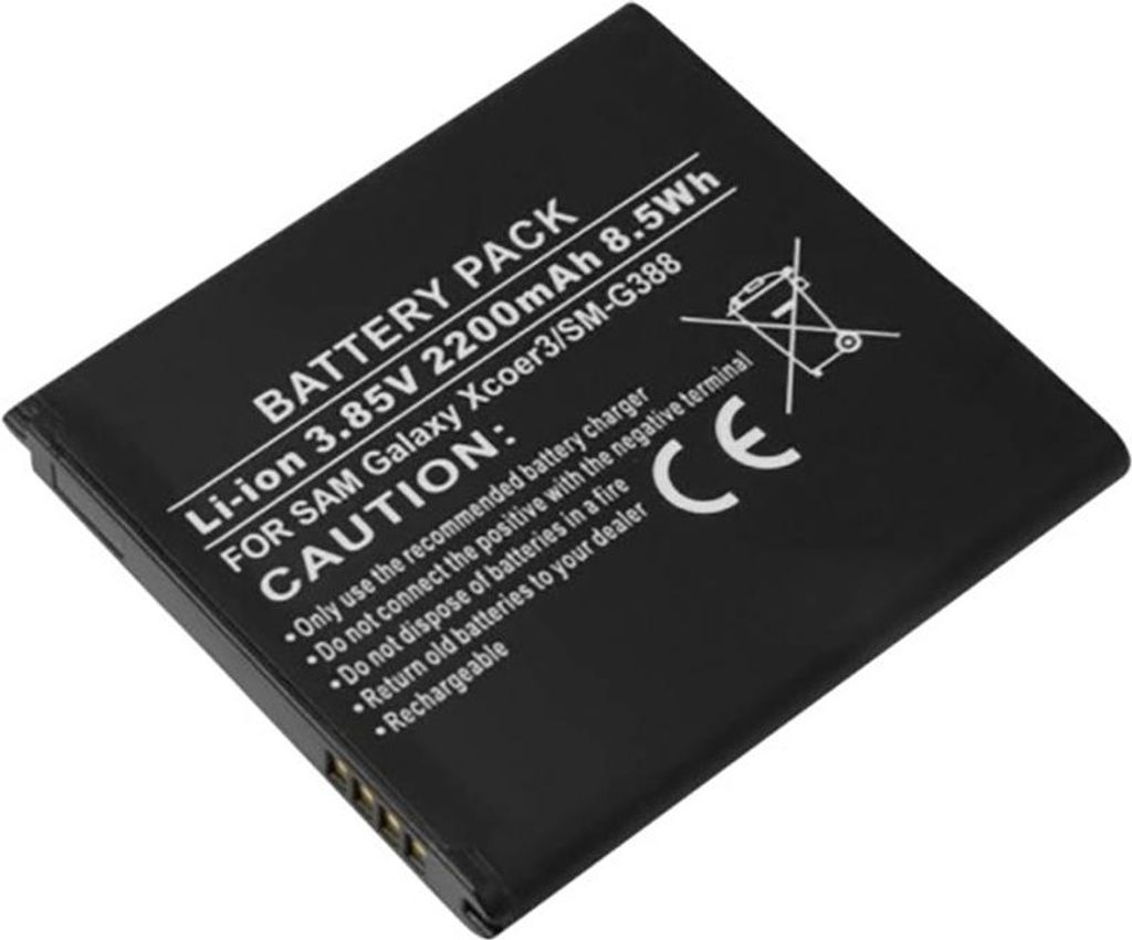 Avizar, Li-Ion Akku 3,85V 2200mAh Galaxy Xcover SM-G388 – extra Ausdauer,