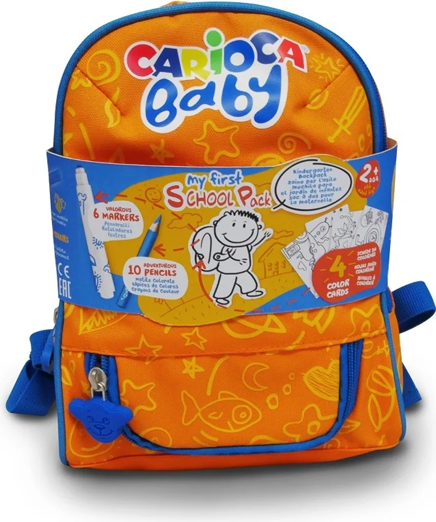 CARIOCA Baby Set Creativo 2+: Zaino 16pz per Sviluppo Psicomotorio
