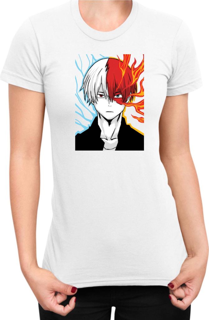 Damen T-Shirt Manga Japan Anime Comics Animation My Hero Anime Academia 27, Lady XS / Weiß