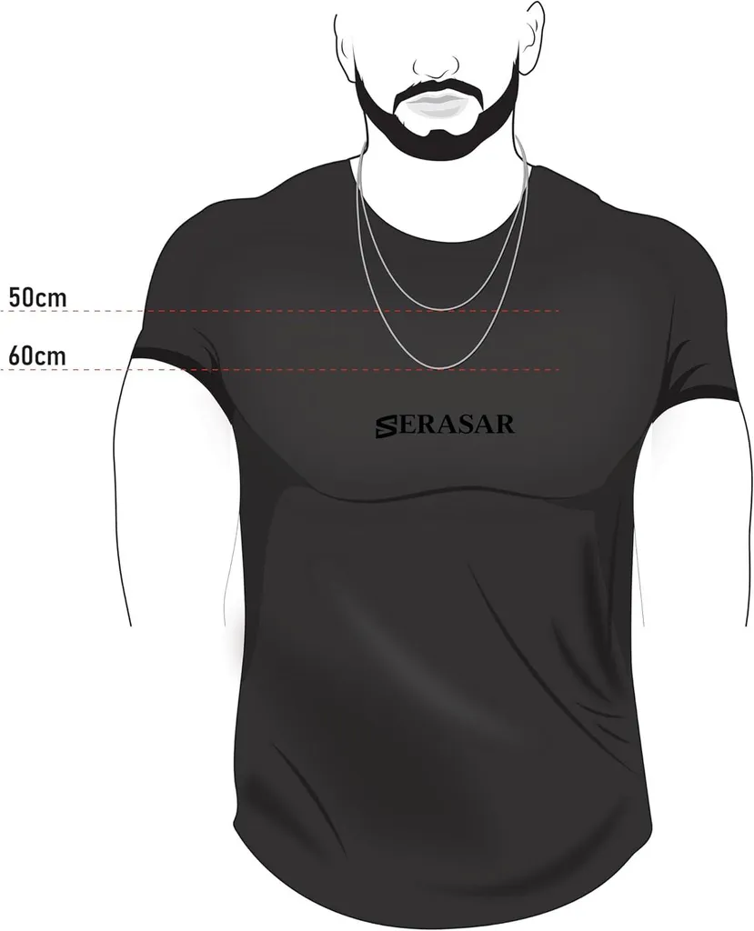 SERASAR Destiny Collana Uomo Robusta | Oro Acciaio 316L Waterproof - 6