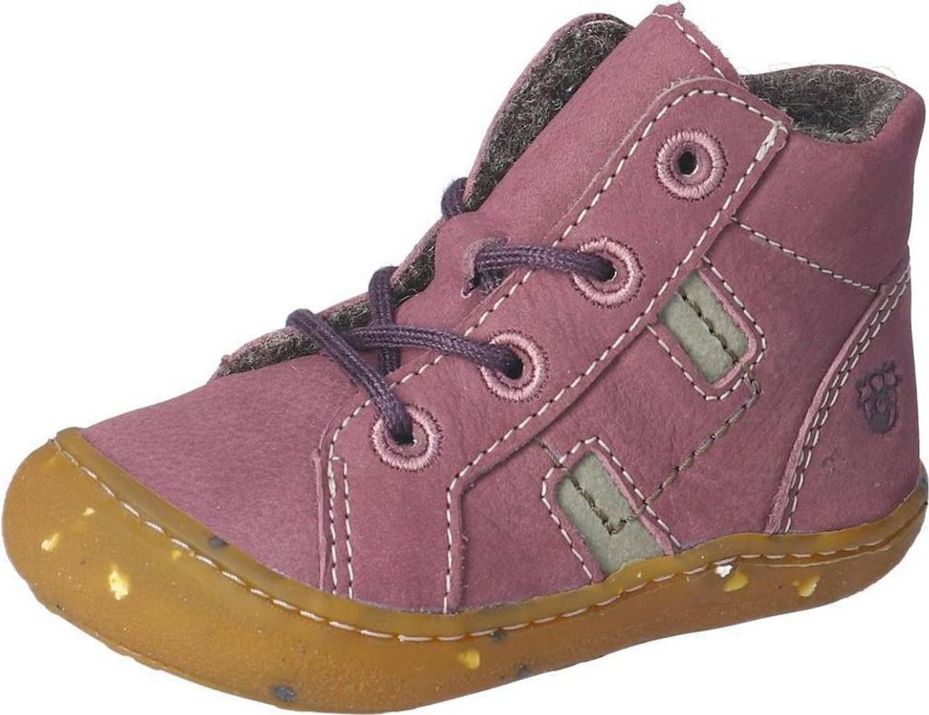 RICOSTA Boots CAJU von PEPINO Walklodenfutter Winterschuhe Schnürer Mädchen pflaume lila Größe 23