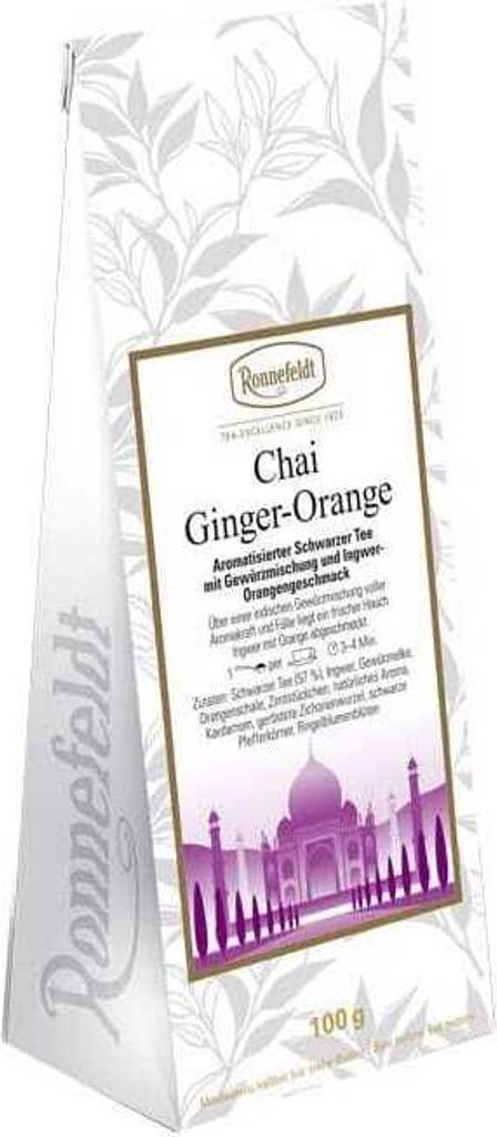 Chai Ginger-Orange aromatisierter schwarzer Gewürztee 100g