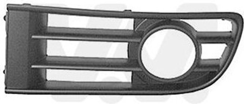 VAN WEZEL Lüftungsgitter Grill Stoßfänger für VW POLO (9N) mit Loch/Löchern für Nebellampen
