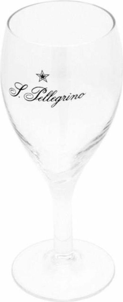 San Pellegrino Wasserglas Stielglas Trinkglas, Produktbild 