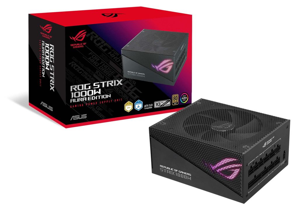 ASUS ROG Strix 1000W Gold Aura Edition Netzteil 20+4 pin ATX ATX Schwarz