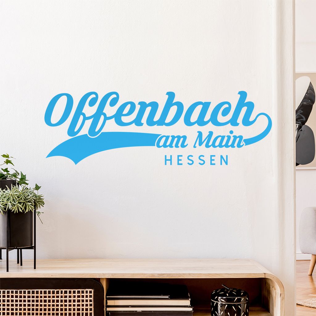 Offenbach am Main Hessen Wandtattoo Wandaufkleber Wall Sticker - Dekoration, Küche, Wohnzimmer, Schlafzimmer, Badezimmer
