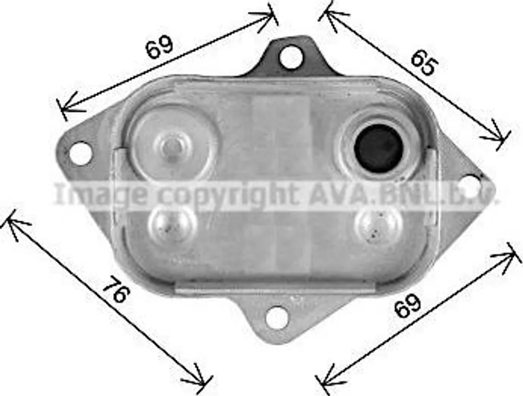 Refroidisseur d'huile moteur AVA MS3743 : stop aux fuites 6681800065