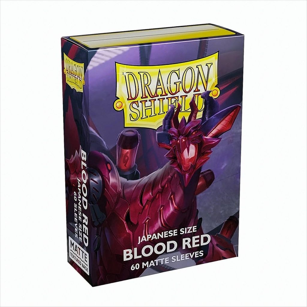 Dragon Shield Japanische Matte Ärmel - Blutrot 'Juusouken' Produktbild 