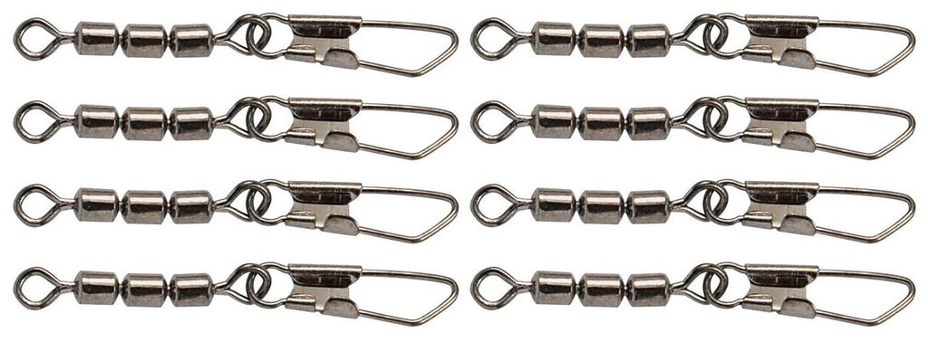 Trout Master 3-fachForellenwirbel mit Snap - 8 Wirbel, Produktbild 