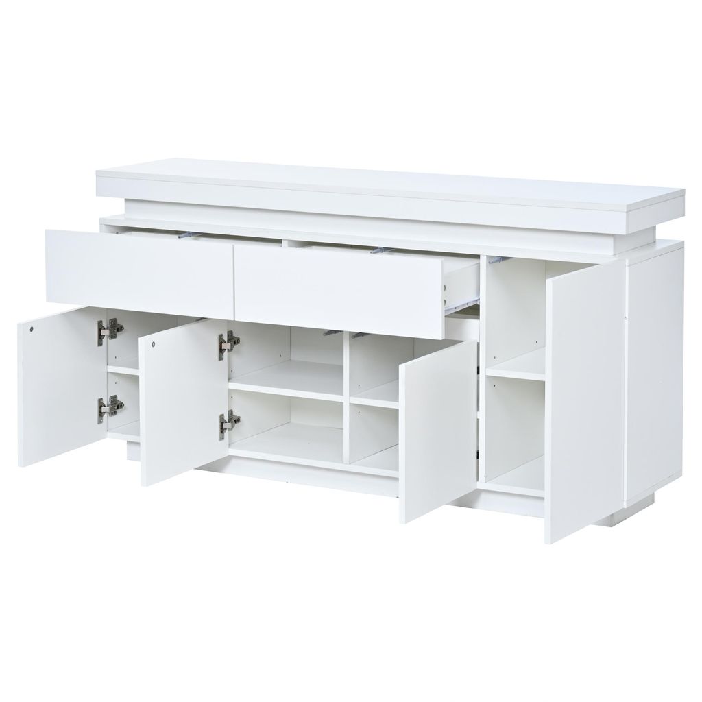 Merax Sideboard mit LED-Beleuchtung, Kommode mit 2 Produktbild 