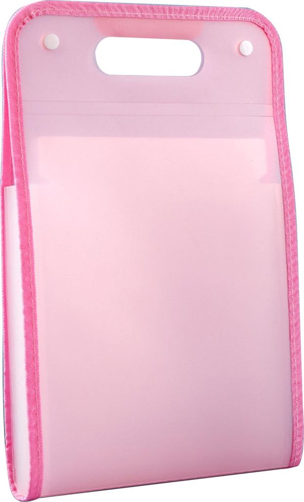 Fächermappe mit 13 Fächern, Akkordeon-Aktenordner mit Griff, transparenter Dokumenten-Organizer aus Kunststoff für Papier im Letter-Format A4 f...