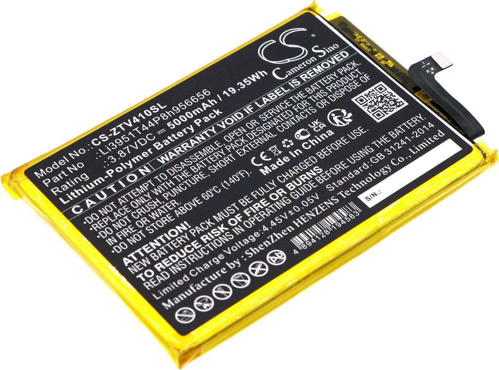 TECHTEK Batteria compatibile con [ZTE] 8045, Blade V40, Immagine del prodotto 